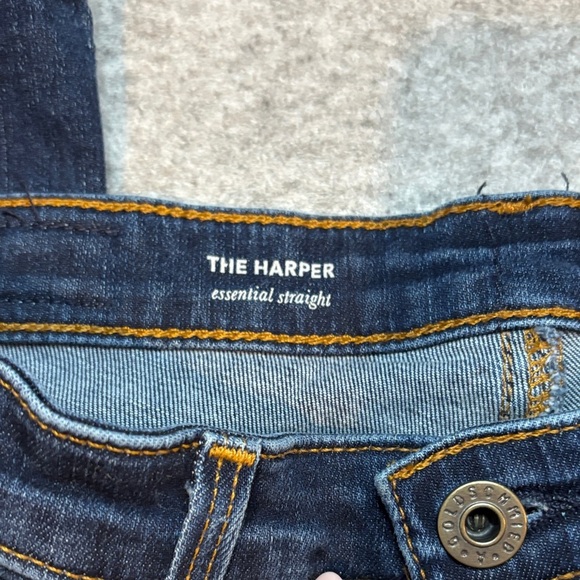 ✨ AG “Harper Essential” Straight‑Leg Jeans • Size 25R • Dark Wash ✨ - Picture 13 of 16